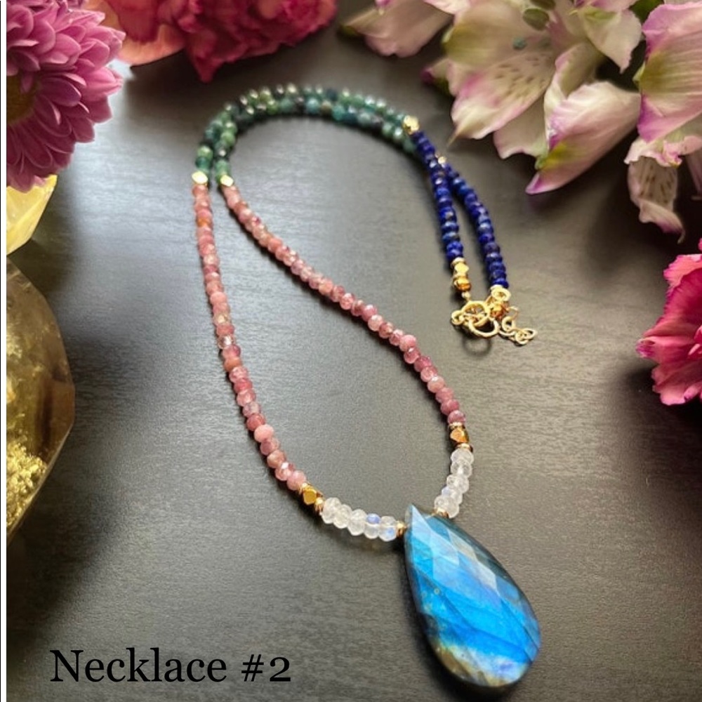 Deluxe Labradorite Mix Gemstone Necklace